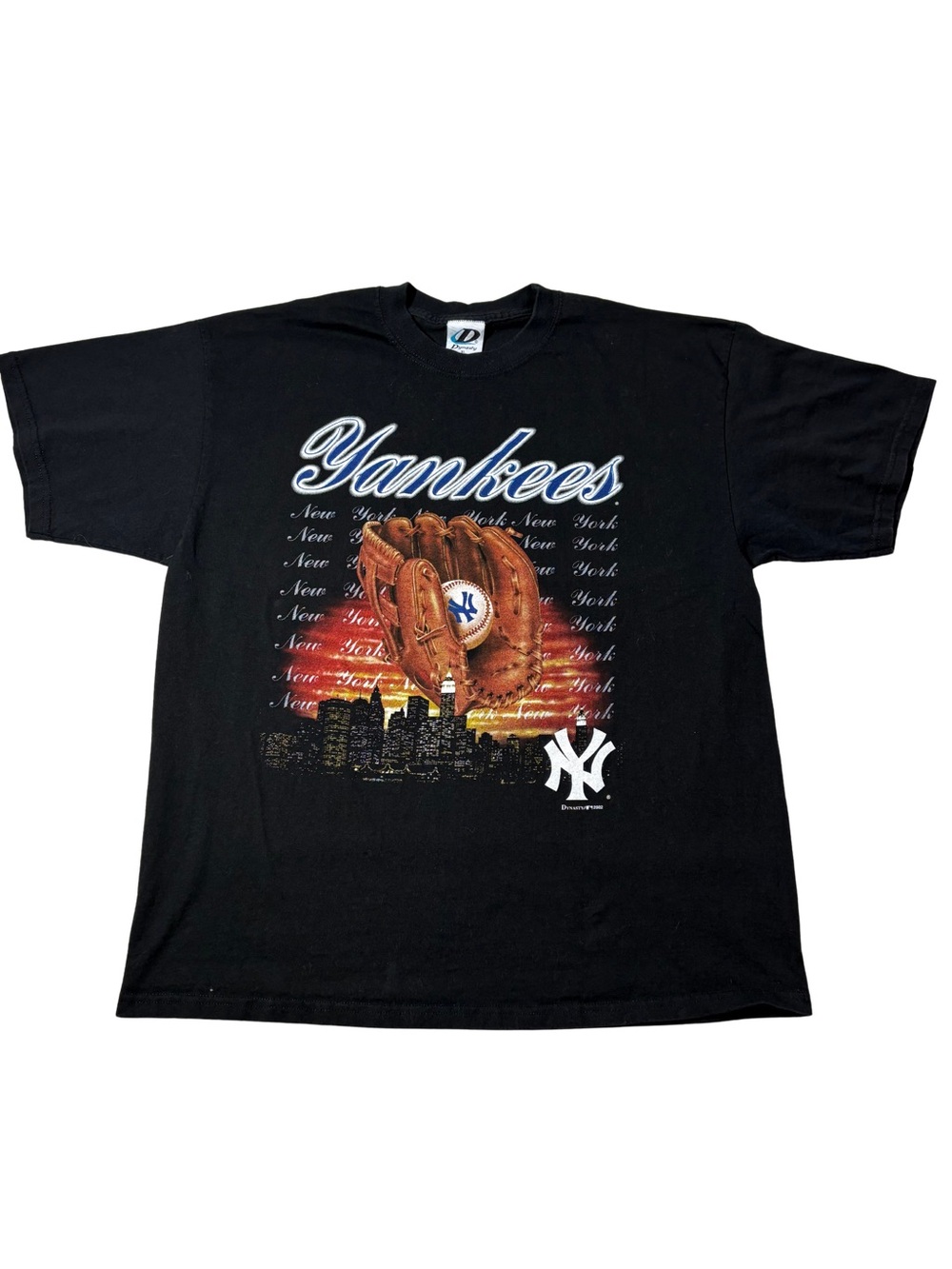 2002 Dynasty New York Yankees MLB Baseball T-Shirt Shirt Unisex Adult XL Black
